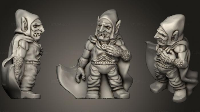 Figurines simple (Goblin Villager D, STKPR_0561) 3D models for cnc